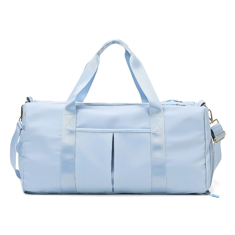 Yoga Fitness bag large capacity travel bag Baby blue