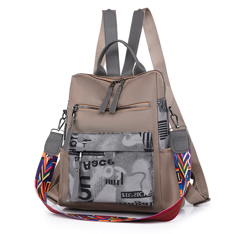 Ladies Casual Large Capacity Travel Bag Grey