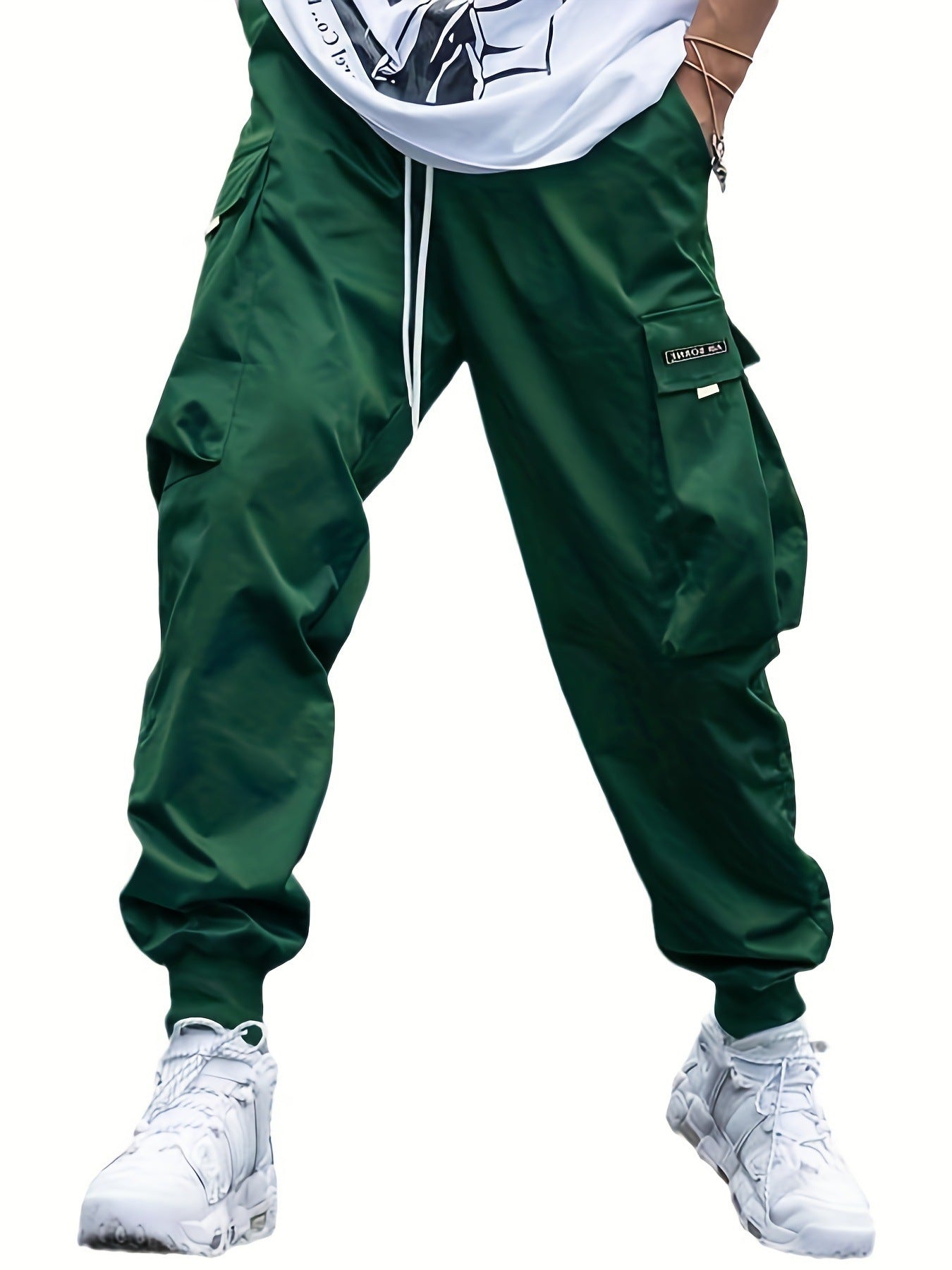 ✨ Oversized Cargo Multi-Pocket Pants – Rugged Style Meets Everyday Functionality! Dark Green
