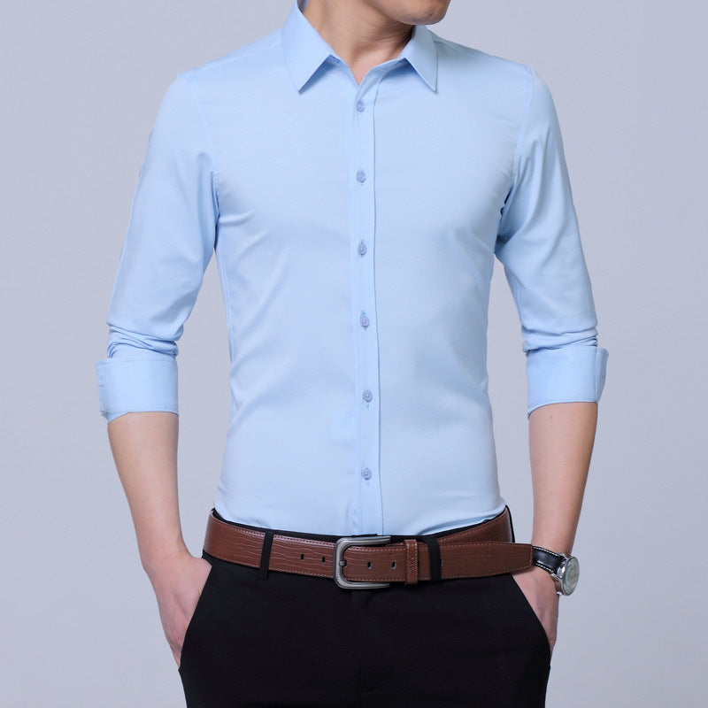 Men's long sleeve shirts Light Blue