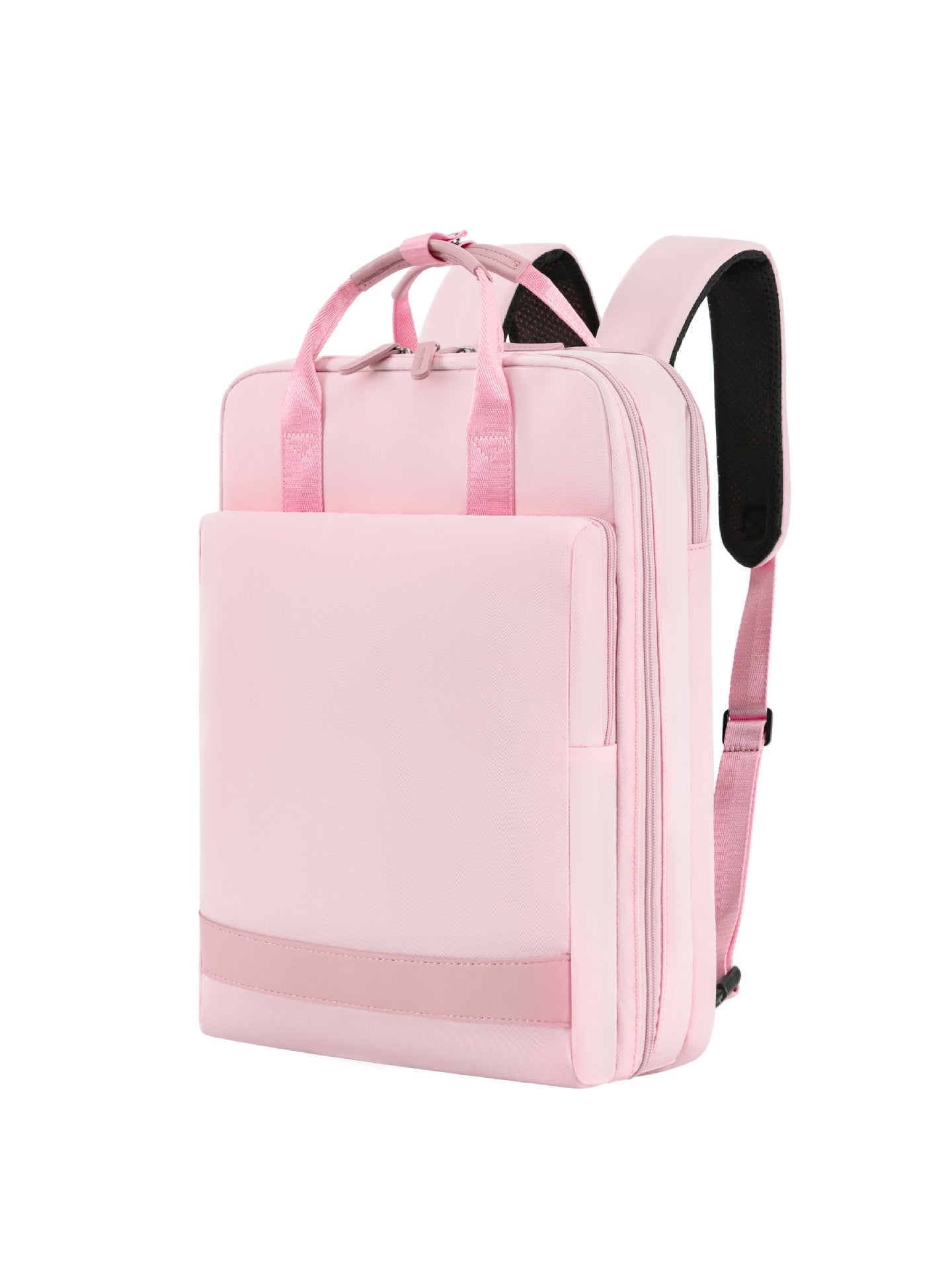 Laptop Portable Charging Independent Computer Compartment Airbag Backpack Pink
