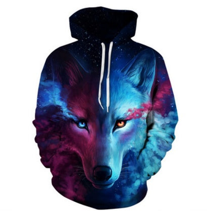 Wolf Printed Hoodies Men 3D Sweatshirt 1