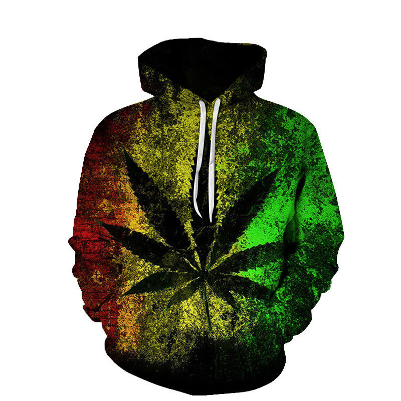 Beach Maple Leaf Couples Sport Sweaters Men And Women Casual Hoodies 03