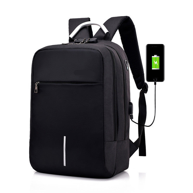 Men's Laptop Anti-theft Backpack Black