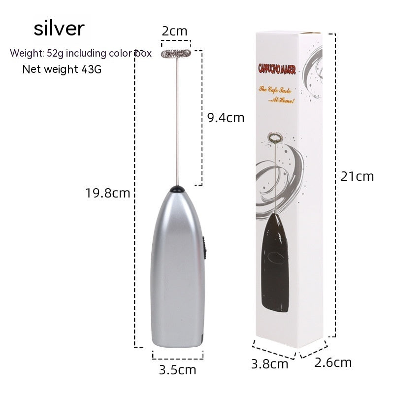 Milk Coffee Mixer Mini Milk Frother 016 Silver Blender