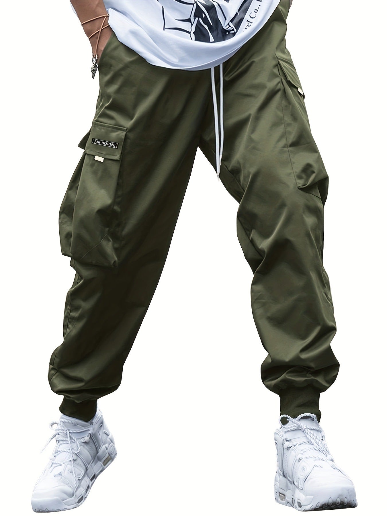 ✨ Oversized Cargo Multi-Pocket Pants – Rugged Style Meets Everyday Functionality! Army Green