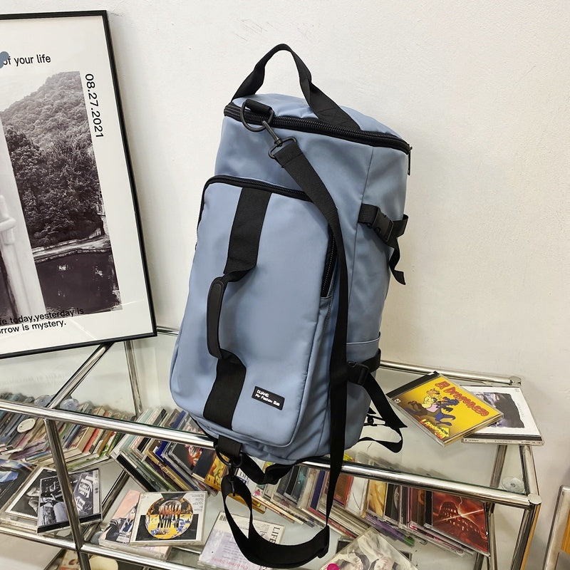 Travel Backpack Mountaineering Backpack Large Capacity Travel Bag Blue