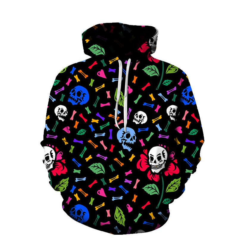 Youth 3D Printed Skull Hoodie WK3671