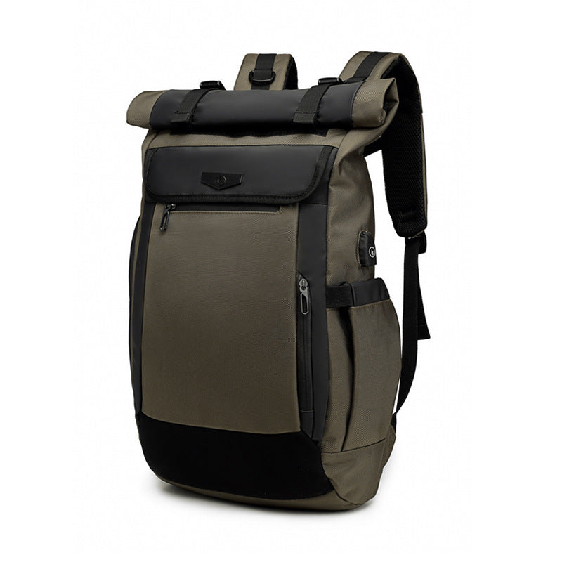 Student Business Travel Laptop Backpack Military color