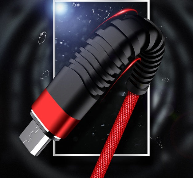 Compatible With Indestructible High Tensile Fast Charging Cable for Apple And Android Gules Android 1m