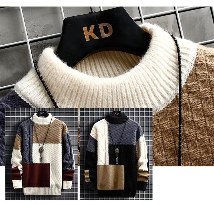 Half High Collar Thickened Mid Collar Underlay Knit
