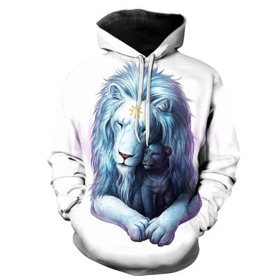 Wolf Printed Hoodies Men 3D Sweatshirt 5