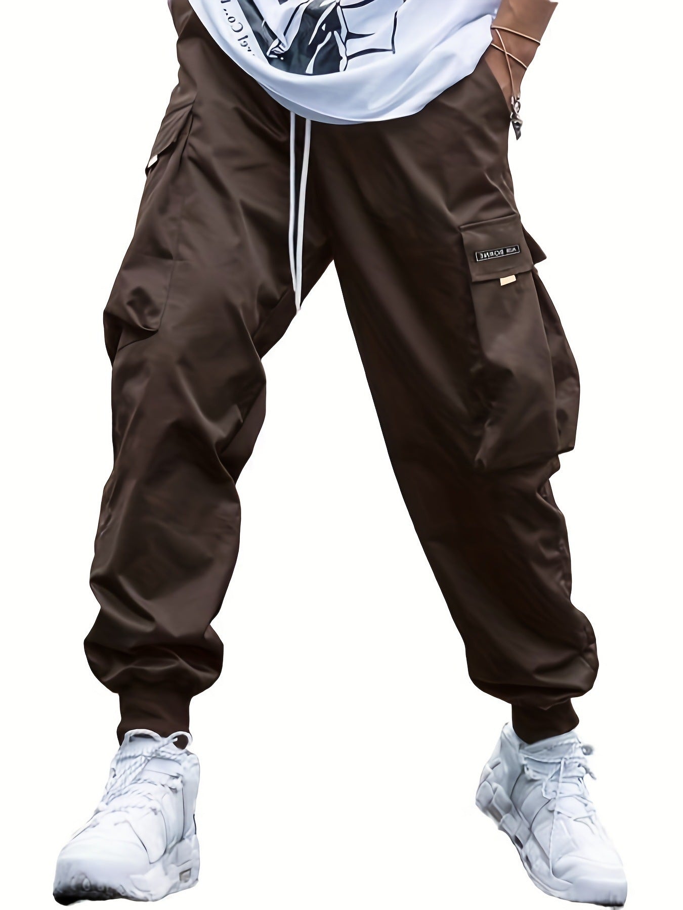 ✨ Oversized Cargo Multi-Pocket Pants – Rugged Style Meets Everyday Functionality! Dark Brown
