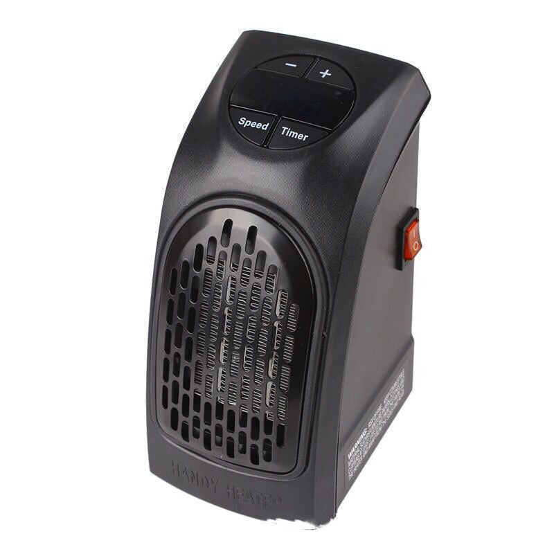 Winter Air Heater Fan Heater Electric Home Heaters Mini Room Air Wall Heater Ceramic Heating Warmer Fan For Home Office Camping Black AU