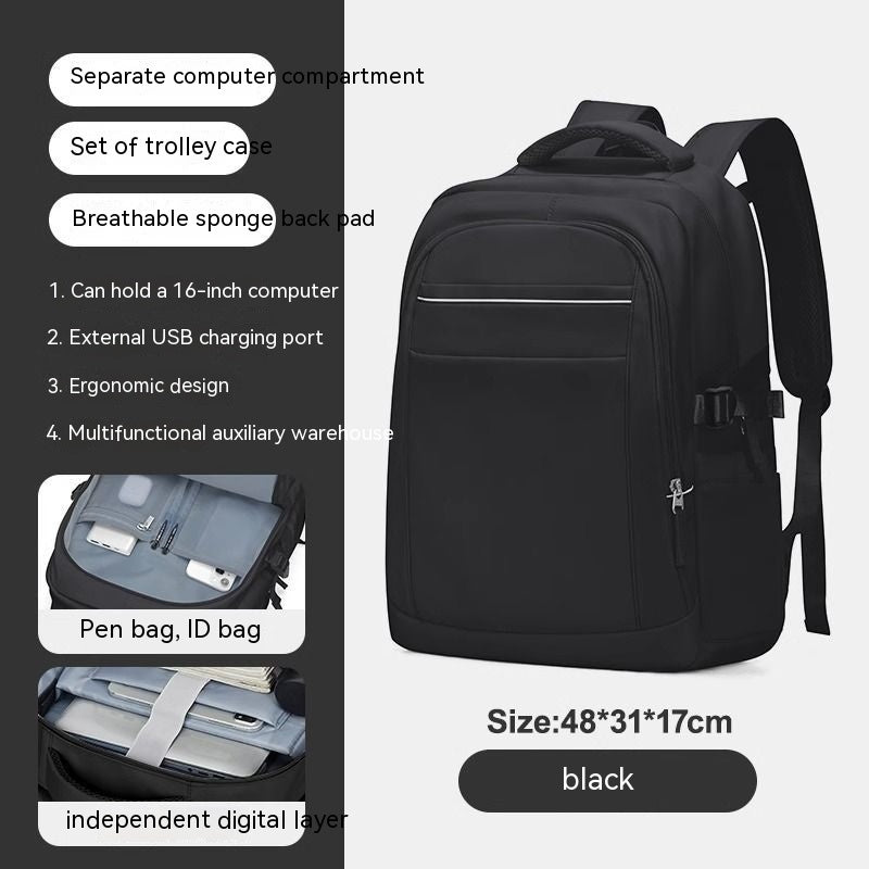 Women's Large Capacity Travel Bag Black