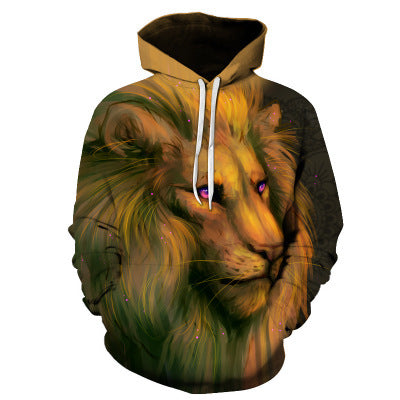 Wolf Printed Hoodies Men 3D Sweatshirt 4