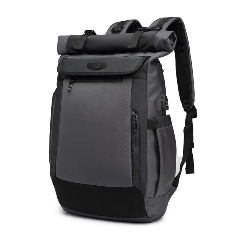 Student Business Travel Laptop Backpack Light Grey