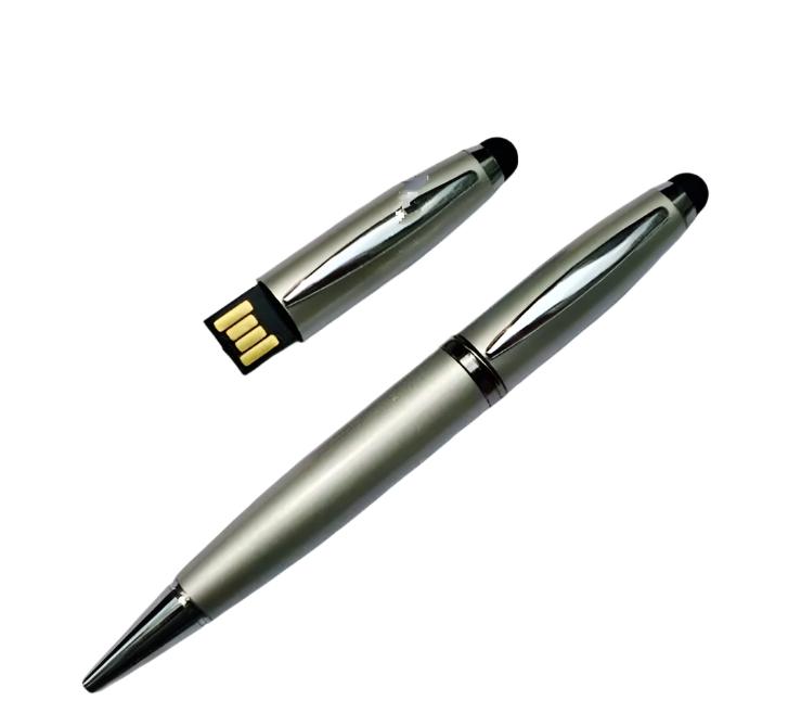 Sanhe One-Piece U Disk Metal Touch Screen Pen Gray