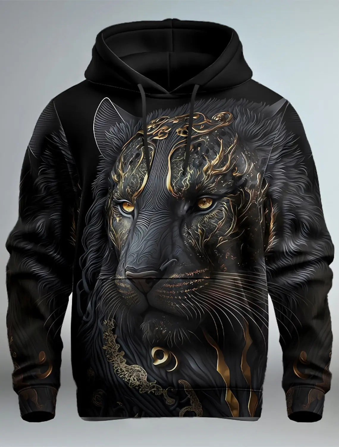 Fashion Brand Lion's Head 3D Hoodie Fashion Men And Women 1 Style