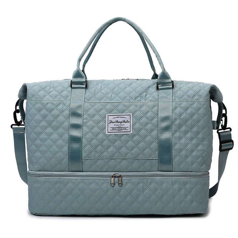 Large Capacity Totes Travel Duffle Bags Dry And Wet Separation Fitness Gym Shoulder Bag For Weekender Overnight Essentials Mommy Handbag Green