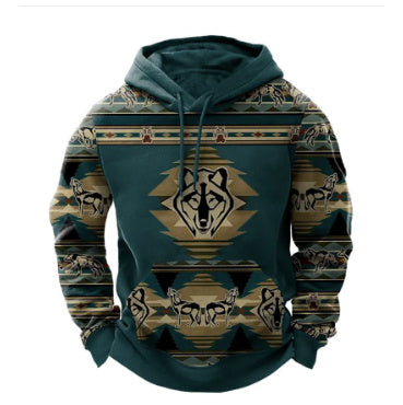 Printed Hoodie Men's Clothing With Pockets TMW01922
