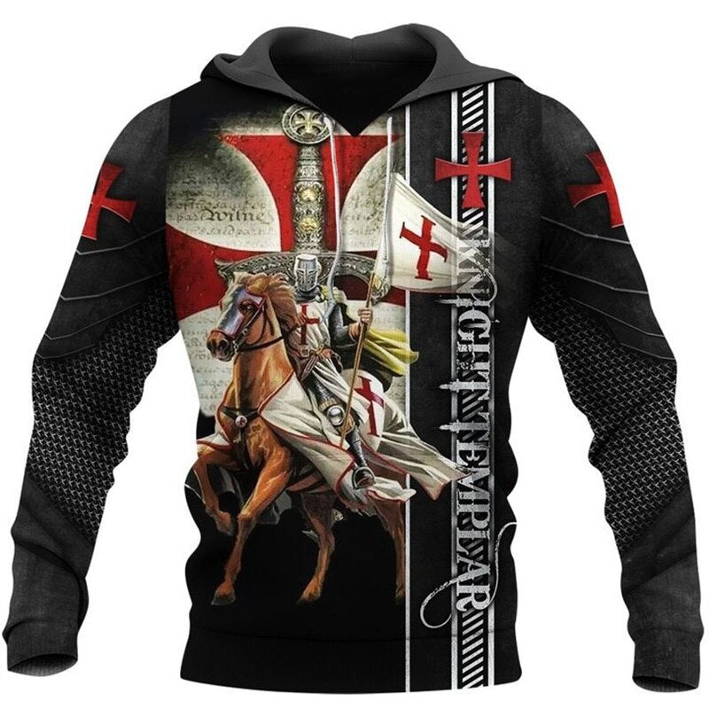 3D Digital Printing Hoodie Cartoon Men's Sweater Casual Sweatshirt