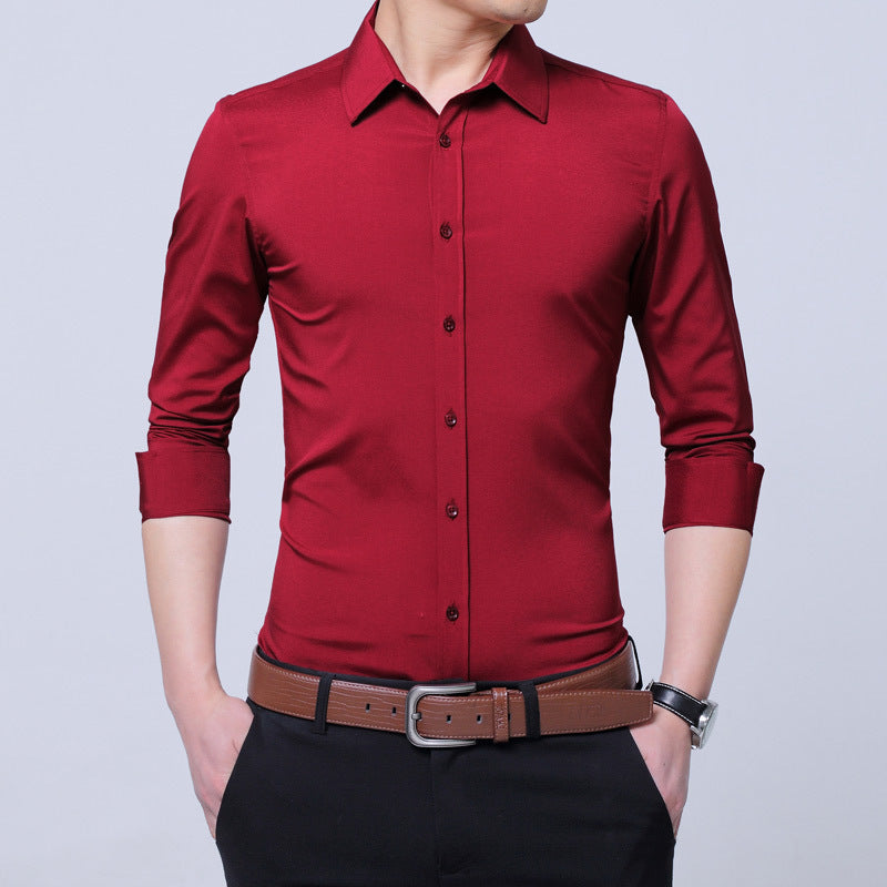 Men's long sleeve shirts Red