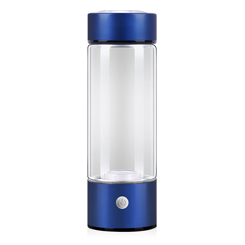 Hydrogen Water Bottles Electric Hydrogen Rich Water Generator Bottle New Technology Rechargeable Portable Antioxidant Blue 401 500ml 1PC