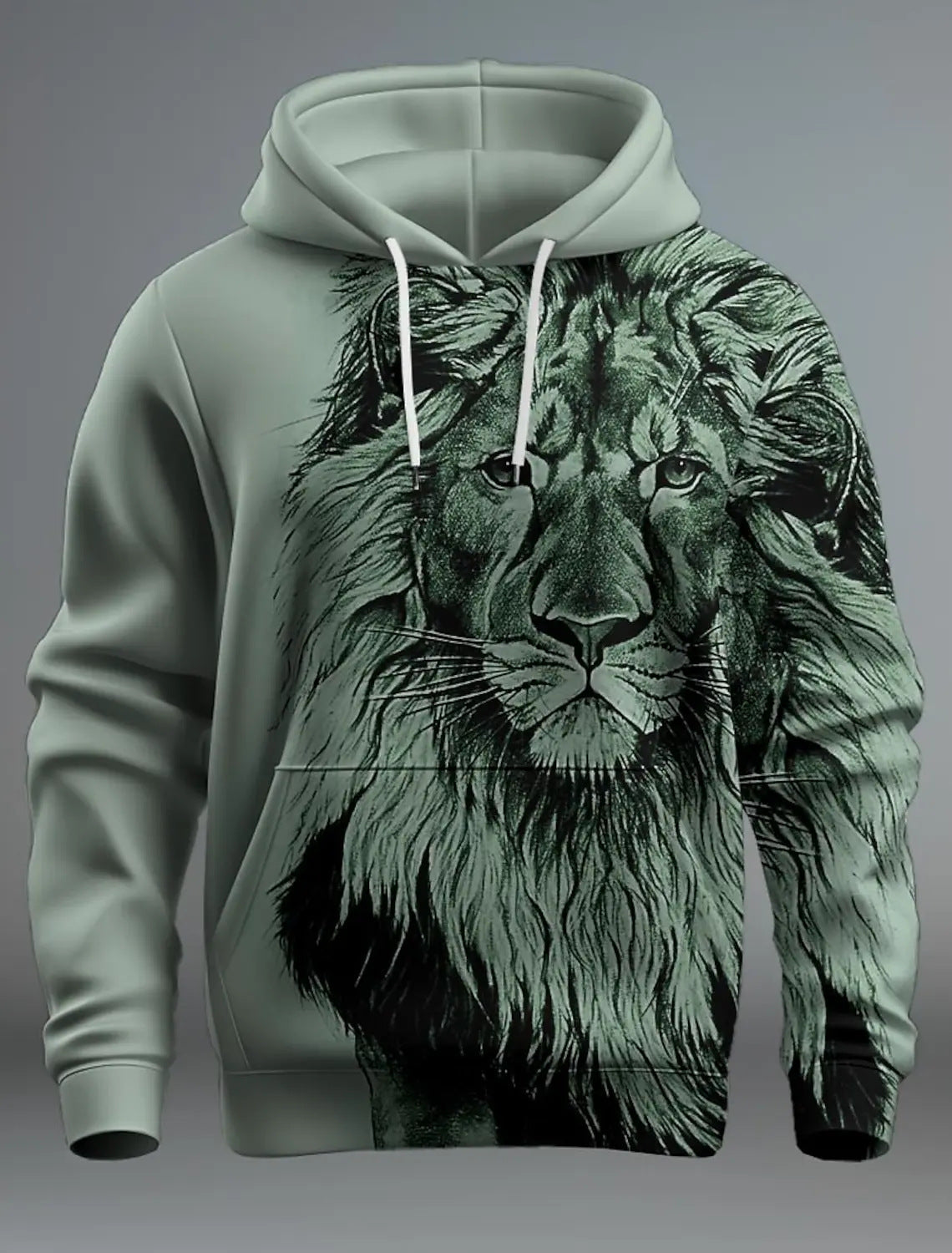 Fashion Brand Lion's Head 3D Hoodie Fashion Men And Women 6 Style