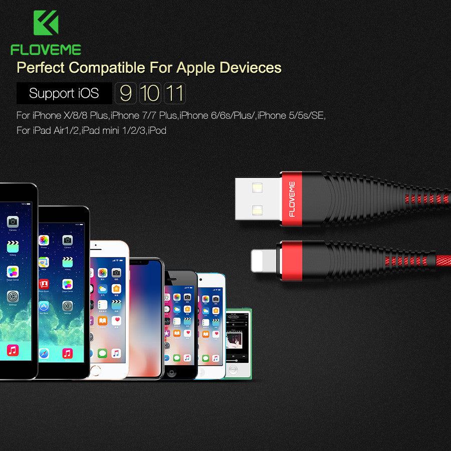 Compatible With Indestructible High Tensile Fast Charging Cable for Apple And Android