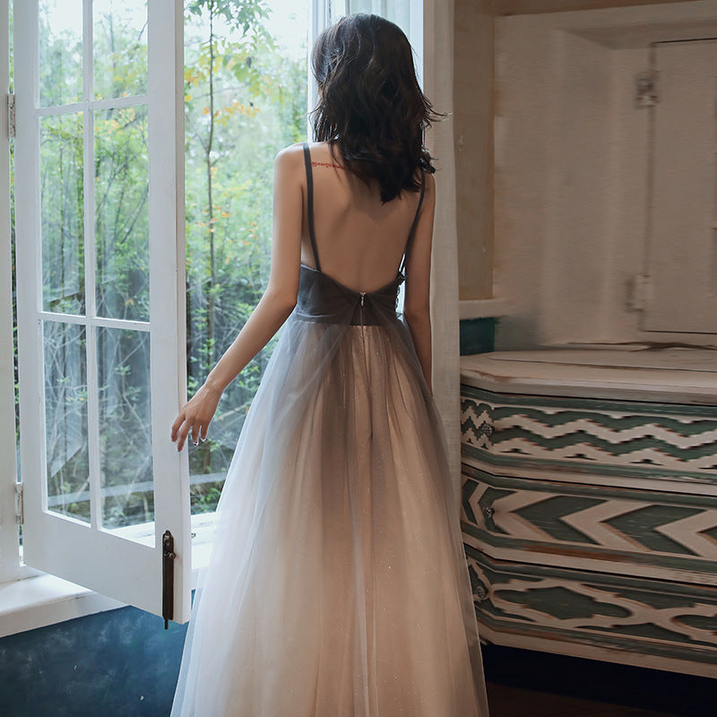 Gradient Sling Annual Birthday Party Super Fairy Banquet Dress