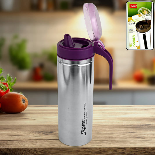 Apex 1000ml Approx. Stainless Steel Oil Pourer/Dispenser (1 Pc)