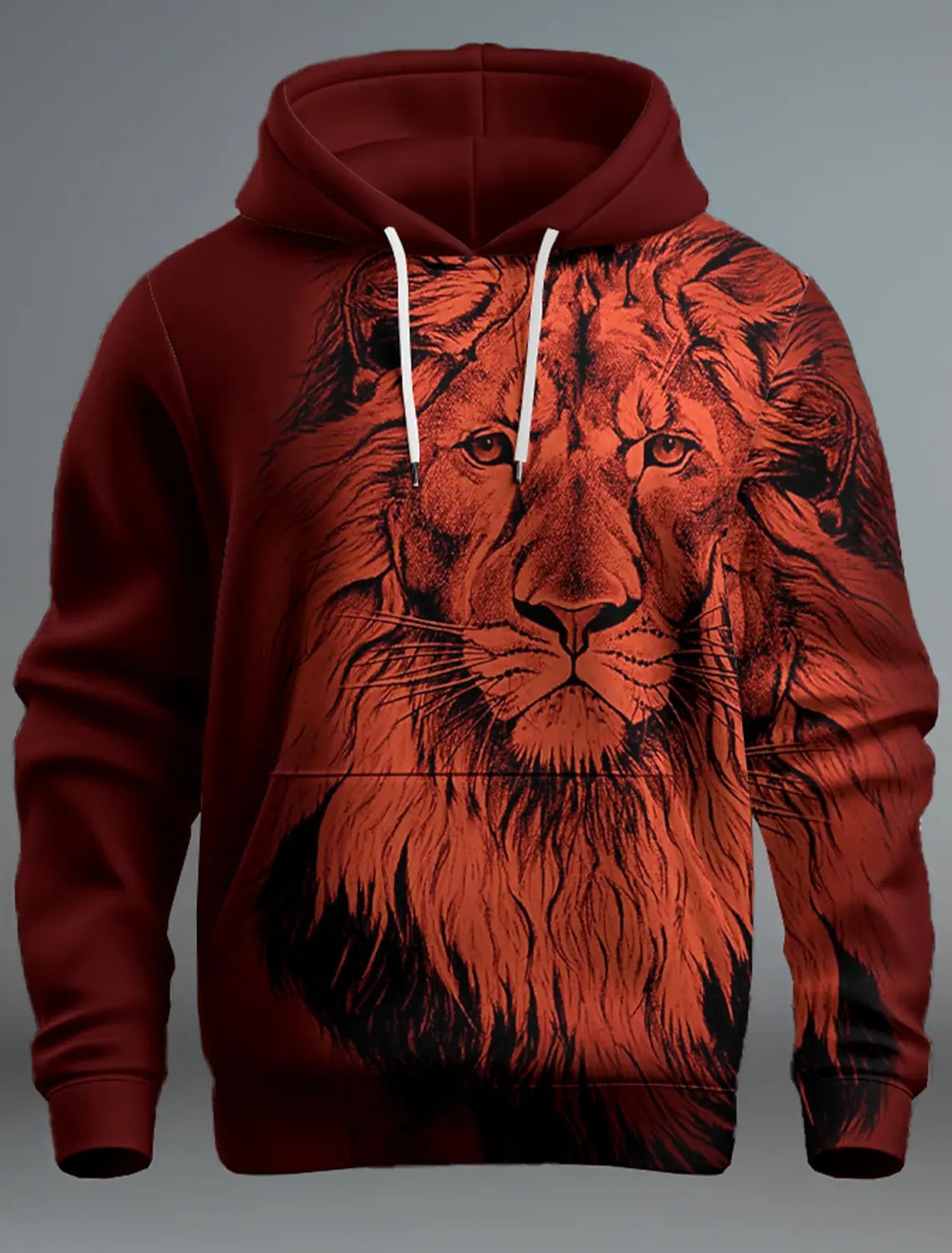 Fashion Brand Lion's Head 3D Hoodie Fashion Men And Women 5 Style