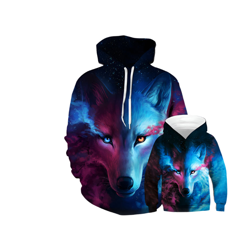 Wolf Printed Hoodies Men 3D Sweatshirt