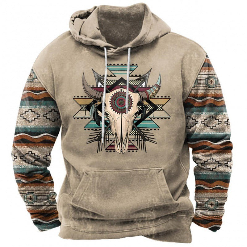 Printed Hoodie Men's Clothing With Pockets TMW282 4