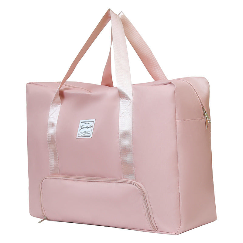 Portable Travel Bag Large Capacity Storage Lotus Pink