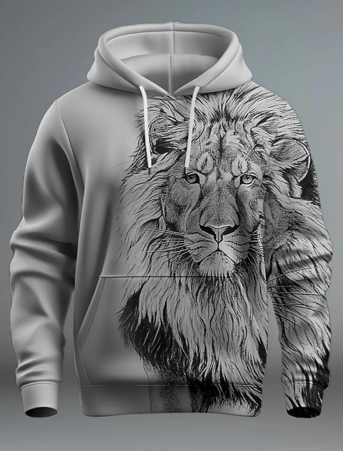 Fashion Brand Lion's Head 3D Hoodie Fashion Men And Women 7 Style