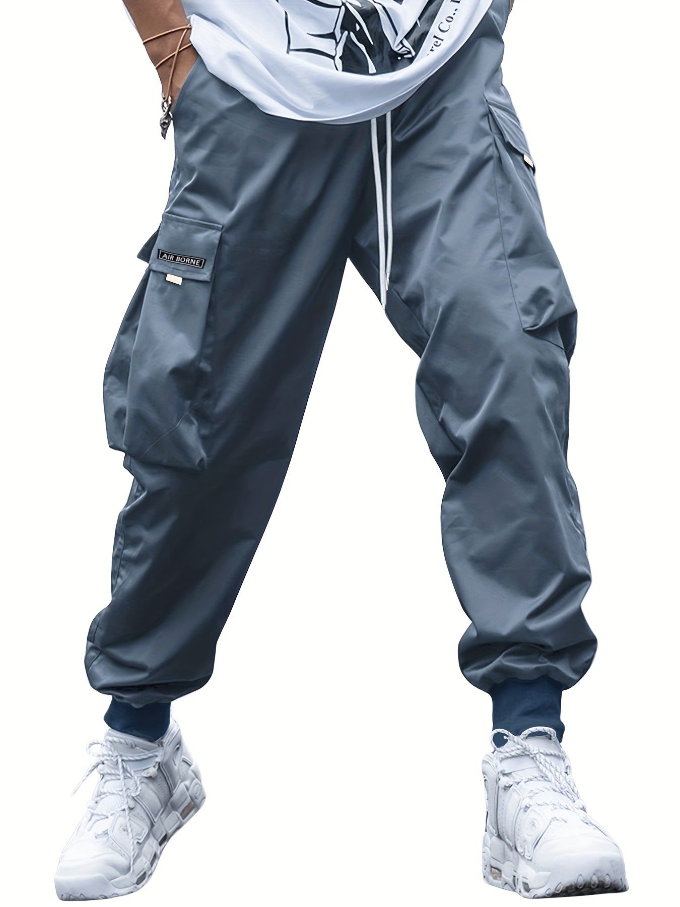 ✨ Oversized Cargo Multi-Pocket Pants – Rugged Style Meets Everyday Functionality! Navy Blue