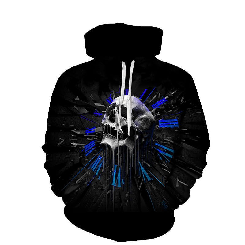 Youth 3D Printed Skull Hoodie WK3699