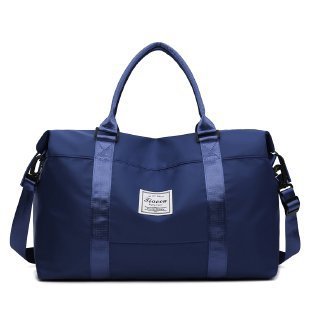 Travel Duffel Bags Sports Fitness Gym Tote Bag Women Weekender Overnight Bag Dark blue