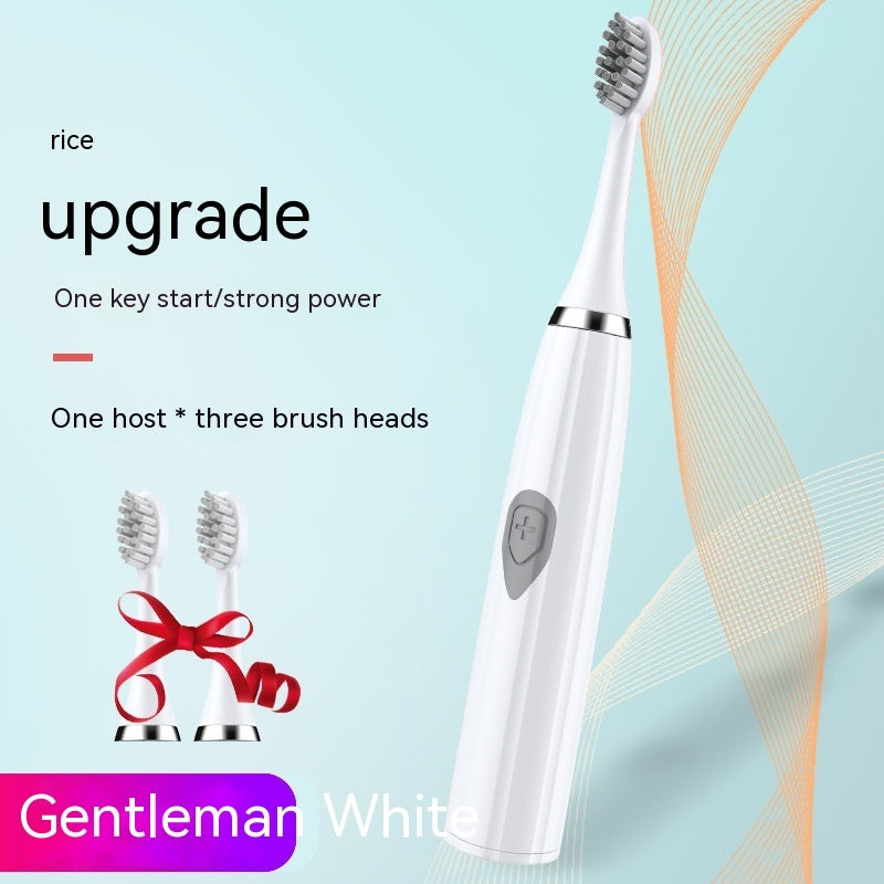 Electric Toothbrush Rechargeable Waterproof Electric Toothbrush Beautiful White