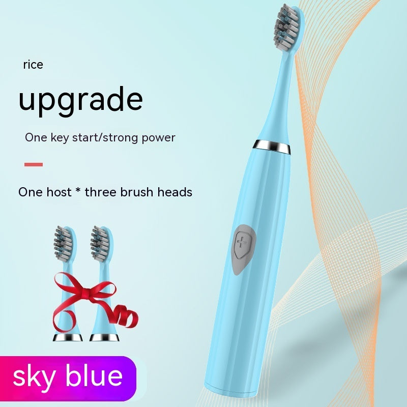 Electric Toothbrush Rechargeable Waterproof Electric Toothbrush Sky Blue