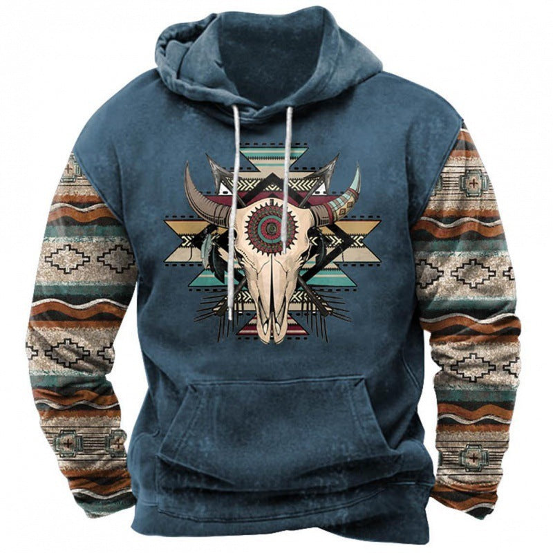 Printed Hoodie Men's Clothing With Pockets TMW282 5