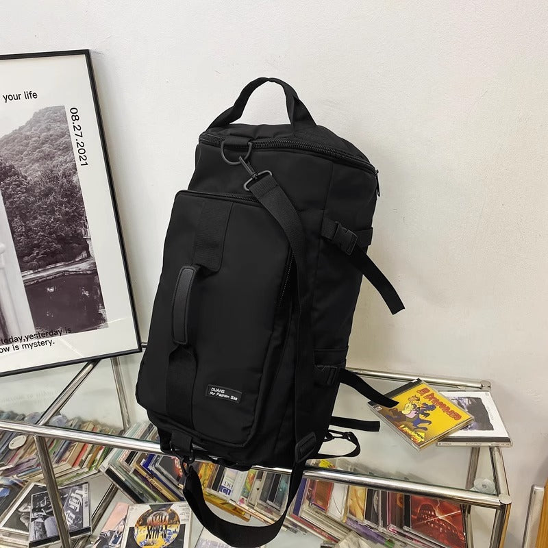 Travel Backpack Mountaineering Backpack Large Capacity Travel Bag Black