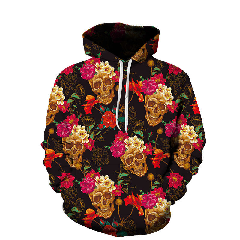 Youth 3D Printed Skull Hoodie WK3675