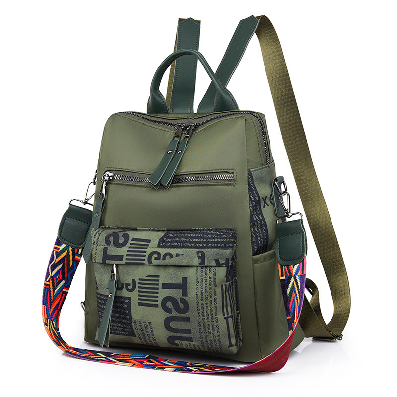 Ladies Casual Large Capacity Travel Bag Green