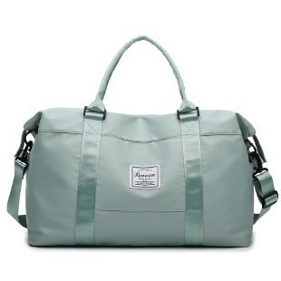 Travel Duffel Bags Sports Fitness Gym Tote Bag Women Weekender Overnight Bag Light green