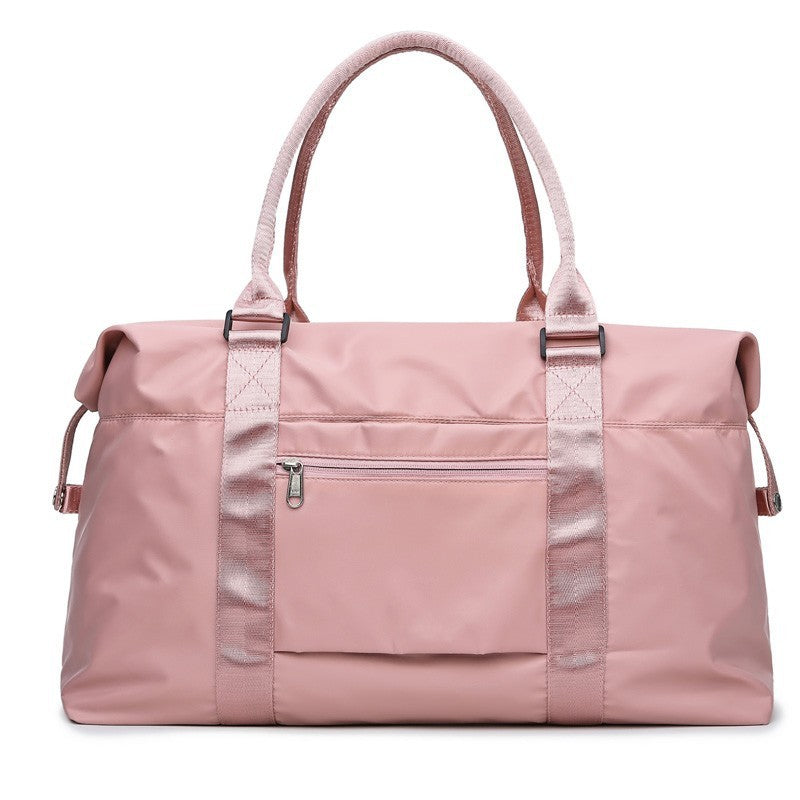 Travel Duffel Bags Sports Fitness Gym Tote Bag Women Weekender Overnight Bag Pink
