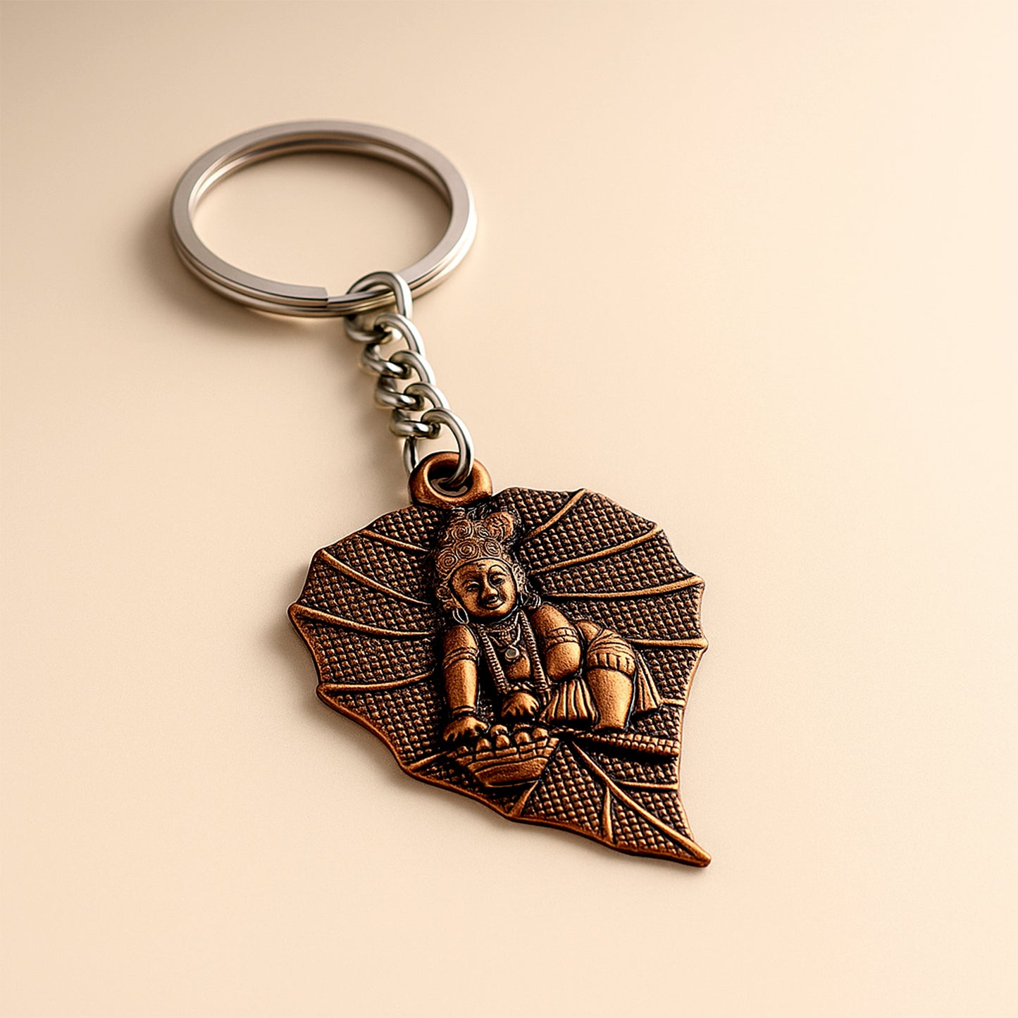 Premium Antique-finish Metal Keychain (1 Pc)