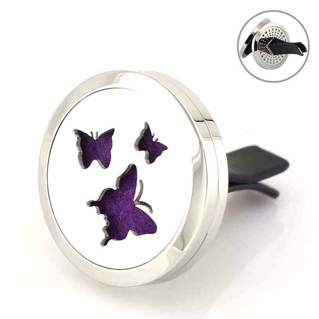 Conditioner Air Outlet Perfume Essential Oil Clip 30mm 3butterflies